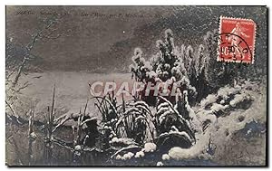 Bild des Verkufers fr Carte Postale Ancienne Salon de 1909 Soir d'hiver par P Montezin zum Verkauf von CPAPHIL