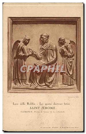 Bild des Verkufers fr Firenze - Florence - Toscana - Tuscany - Italie - Italy - Luca dela Robbia Saint Jerome - Ange - angel - Carte Postale Ancienne zum Verkauf von CPAPHIL