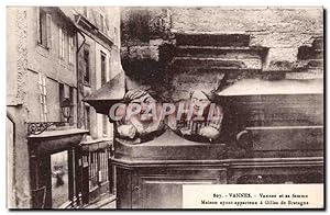 Image du vendeur pour vannes - vannes et sa femme - maison ayant appartenu a gilles de bretagne - Carte Postale Ancienne mis en vente par CPAPHIL