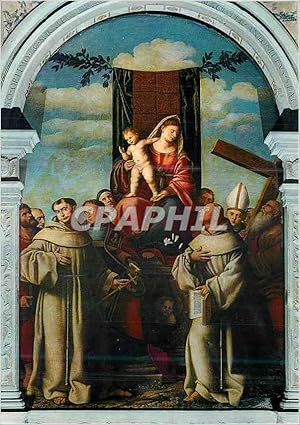 Immagine del venditore per Carte Postale Moderne Venezia Basilica S M Gloriosa dei Frari (Bernardino Licinio 1524) Madonna in Trono e Santi Francescani venduto da CPAPHIL