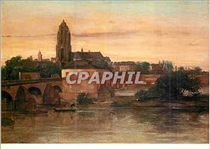 Bild des Verkufers fr Carte Postale Moderne Gustave Courbet (1819 1877) vue sur Frankfurt am Main zum Verkauf von CPAPHIL