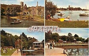 Carte Postale Moderne Christchurch The Priory The River at Wick The Old Mill The Quay