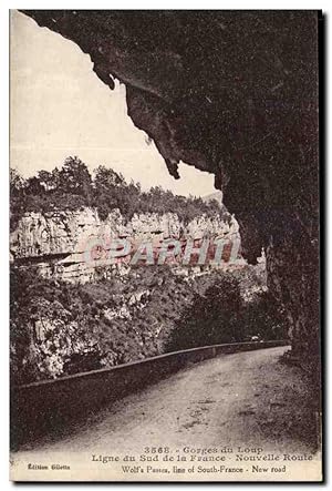 Imagen del vendedor de Gorges du Loup Carte Postale Ancienne Ligne du sud de la France Nouvelle route a la venta por CPAPHIL