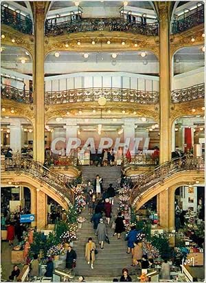 Carte Postale Moderne Galeries Lafayette le plus jeune des grands magasins Bd Haussman Paris (pre...