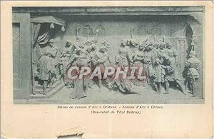 Seller image for Carte Postale Ancienne Statue de Jeanne d'Arc a Orleans Jeanne d'Arc a Chinon for sale by CPAPHIL