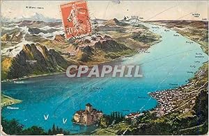 Bild des Verkufers fr Carte Postale Ancienne Lac Leman zum Verkauf von CPAPHIL