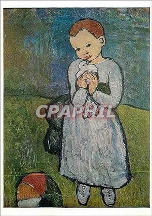 Imagen del vendedor de Carte Postale Moderne Collection of Lady Aberconway London Child With a Dove 1901 Pablo Picasso a la venta por CPAPHIL