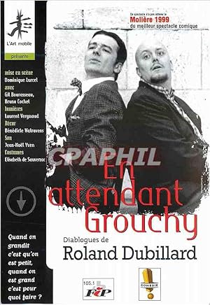 Seller image for Carte Postale Moderne En Attendant Grouchy Diblogues de Roland Dubillard Moliere 1999 for sale by CPAPHIL