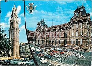Bild des Verkufers fr Carte Postale Moderne Porto Portugal La tour de Clerigos et Gare de St Bento Autobus zum Verkauf von CPAPHIL