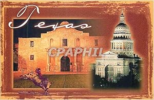 Carte Postale Moderne Texas State Capitol and the Alamo