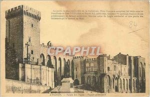 Image du vendeur pour Carte Postale Ancienne Avignon Palais des Papes Faade principale mis en vente par CPAPHIL