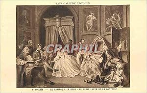 Image du vendeur pour Carte Postale Ancienne Londres Tate Gallery le Mariage a la Mode le Petit Lever de la Comtesse W Hogarth mis en vente par CPAPHIL