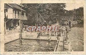 Image du vendeur pour Carte Postale Ancienne Caen Les bords de l'Orne Ecole de Natation Maes mis en vente par CPAPHIL