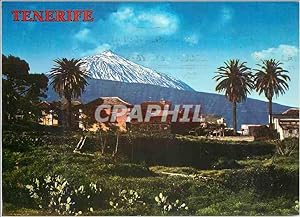 Carte Postale Moderne Tenerife (Canarias) Hameau typique et le Teide