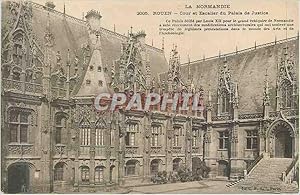 Image du vendeur pour Carte Postale Ancienne Rouen La Normandie Cour et Escalier du Palais de Justice mis en vente par CPAPHIL