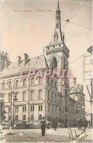 Carte Postale Ancienne Angouleme Hôtel de Ville