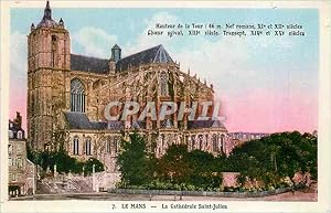 Bild des Verkufers fr Carte Postale Ancienne Le mans la cathdrale saint julien zum Verkauf von CPAPHIL