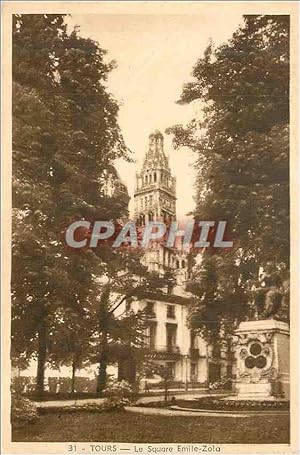Image du vendeur pour Carte Postale Ancienne Tours le square emle zola mis en vente par CPAPHIL