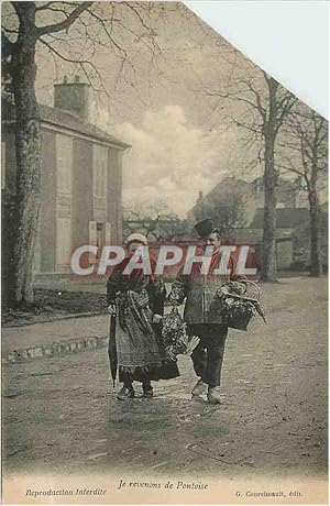 Bild des Verkufers fr Carte Postale Ancienne Je Revenons de Pontoise Folklore zum Verkauf von CPAPHIL