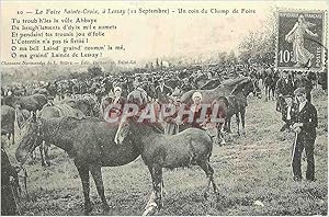 Reproduction La Foire Sainte Croix a Lessay (12 Septembre) Un coin du Champ de Foire Chevaux