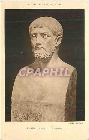 Bild des Verkufers fr Carte Postale Ancienne Musee du Vatican Rome Sculpture Antique Alcibiade zum Verkauf von CPAPHIL