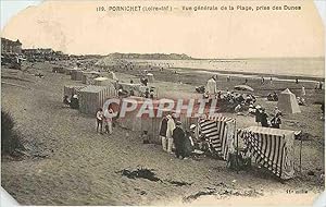 Bild des Verkufers fr Carte Postale Ancienne Pornichet (Loire Inf) vue gnrale de la Plage prise des Dunes zum Verkauf von CPAPHIL