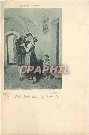 Bild des Verkufers fr Carte Postale Ancienne Heimkehr aus der Fremde Moderne Galerie zum Verkauf von CPAPHIL