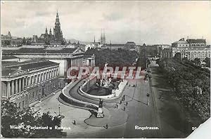 Bild des Verkufers fr Carte Postale Moderne Wien Parlament u Rathaus zum Verkauf von CPAPHIL