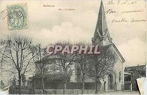 Carte Postale Ancienne Bellevue L'Eglise