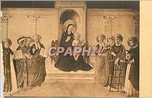 Imagen del vendedor de Carte Postale Ancienne Firenze Museo di S Marco B Angelico Vergine col Bambino al Lati Vari Santi a la venta por CPAPHIL