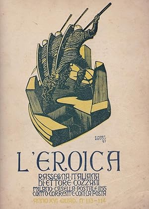L'EROICA - 1928 - 112-113 gennaio-febbraio dedicato all'artista GIANNINO MARCHIG - In copertina x...