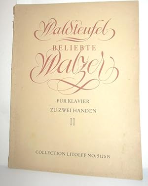 Imagen del vendedor de Beliebte Walzer fr Klavier zu 2 Hnden (Band II) a la venta por Antiquariat Zinnober