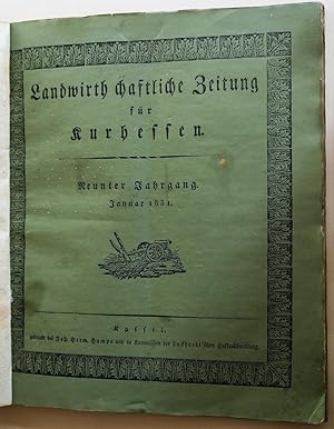 Seller image for Landwirthschaftliche Zeitung fr Kurhessen. Angebunden: Correspondenzblatt des Kuhessischen Landwirthschafts-Vereins. Neunter Jahrgang, 1931, Hefte 1-7, 10-12. for sale by Auceps-Antiquariat Sebastian Vogler