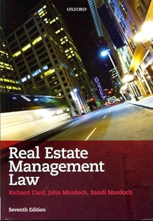 Imagen del vendedor de Real Estate Management Law a la venta por GreatBookPrices