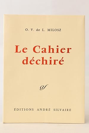 Imagen del vendedor de Le cahier dchir a la venta por Librairie Le Feu Follet