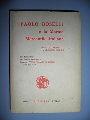 Paolo Boselli e la Marina Mercantile Italiana