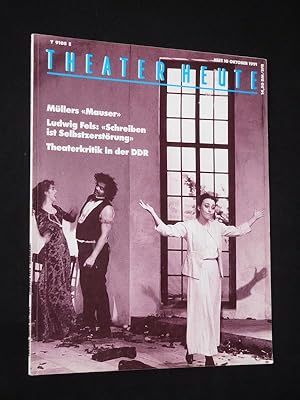 Seller image for Theater heute. Die deutsche Theaterzeitschrift. Heft 10, 1991. Mit Stckabdruck SOLIMAN von Ludwig Fels for sale by Fast alles Theater! Antiquariat fr die darstellenden Knste