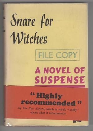 Bild des Verkufers fr Snare for Witches by Elinor Chamberlain (First UK Edition) Publisher's File Copy zum Verkauf von Heartwood Books and Art
