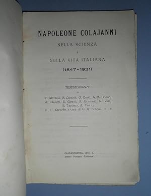 Napoleone Colajanni nella scienza e nella vita italiana