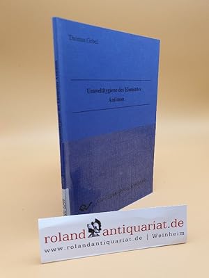 Bild des Verkufers fr Umwelthygiene des Elementes Antimon. von Thomas Gebel zum Verkauf von Roland Antiquariat UG haftungsbeschrnkt