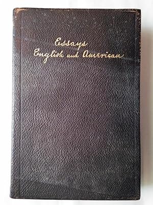 Seller image for Essays: English and American for sale by P Peterson Bookseller