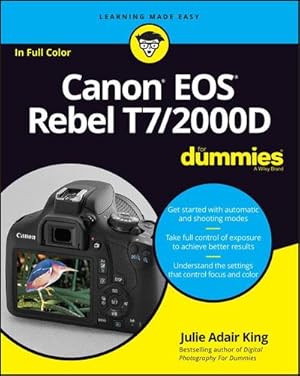 Bild des Verkufers fr Canon EOS Rebel T7/2000D For Dummies zum Verkauf von AHA-BUCH GmbH