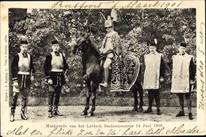 Bild des Verkufers fr Ansichtskarte / Postkarte Leiden Sdholland Niederlande, Maskerade van het Leidsch Studentencorps 19 Juni 1900 zum Verkauf von akpool GmbH