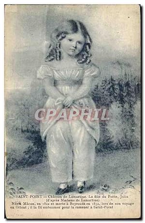 Image du vendeur pour Fantaisie - Enfant - Fle - saint Point La Fille de Pote Julia d'apres Madame de Lamartine - Carte Postale Ancienne mis en vente par CPAPHIL