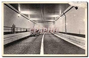 Seller image for Belgium - Belgique - Anvers - Antwerpen vue intrieur de Tunnel pour vehicules sous l'Escaot - Bus - Carte Postale Ancienne for sale by CPAPHIL