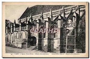 Seller image for Caen - Eglise Saint Gilles Details d'architecture - Carte Postale Ancienne for sale by CPAPHIL