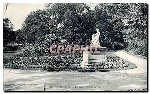 Compiegne - le parc - Statue de Chloe - Carte Postale Ancienne