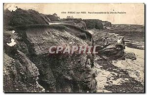 Piriac sur Mer Carte Postale Ancienne vue d'ensemble de la cote du Poulaire