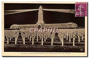 Seller image for Carte Postale Ancienne Ossuaire et phare de Douaumont et cimetire national (15000 tombes) for sale by CPAPHIL