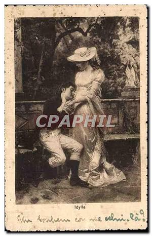 Bild des Verkufers fr fantaisie - Couple - Idylle Carte Postale Ancienne zum Verkauf von CPAPHIL